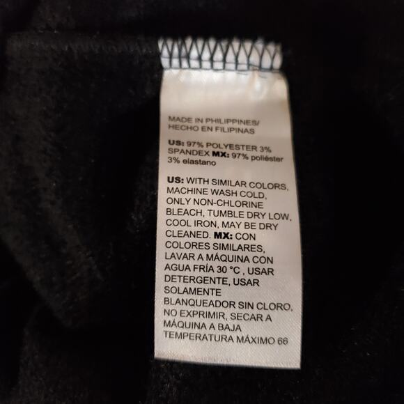 Chicos Womens Chenille Mock Neck Side Slit Pullover Tunic Sweater Size 2 L Black - Picture 6 of 8